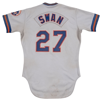 1981 Craig Swan Game Used New York Mets Road Jersey 
